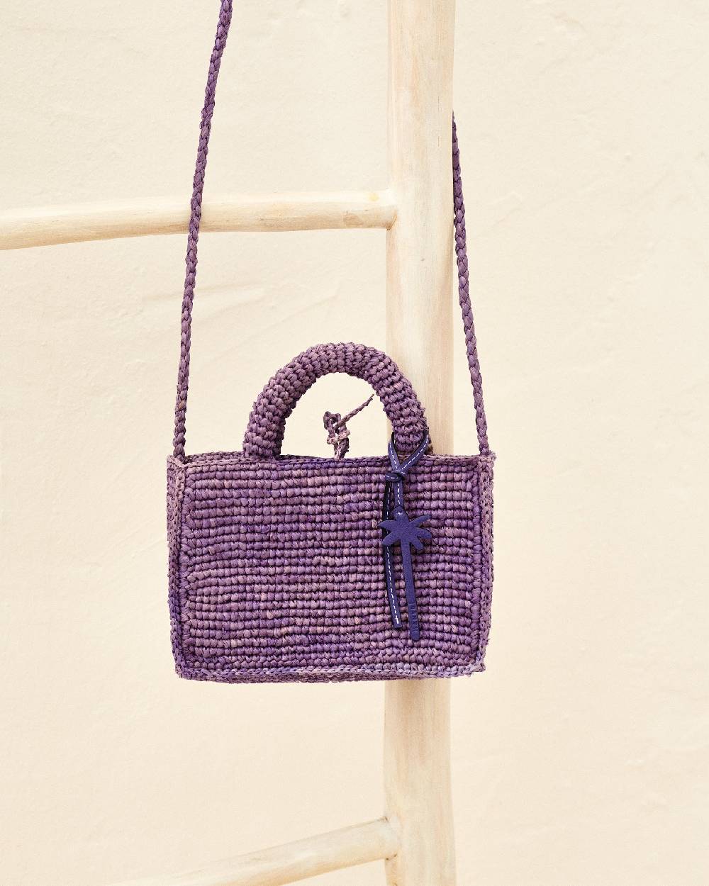 Manebí Raffia Sunset Bag Mini - Summer Purple Offerta