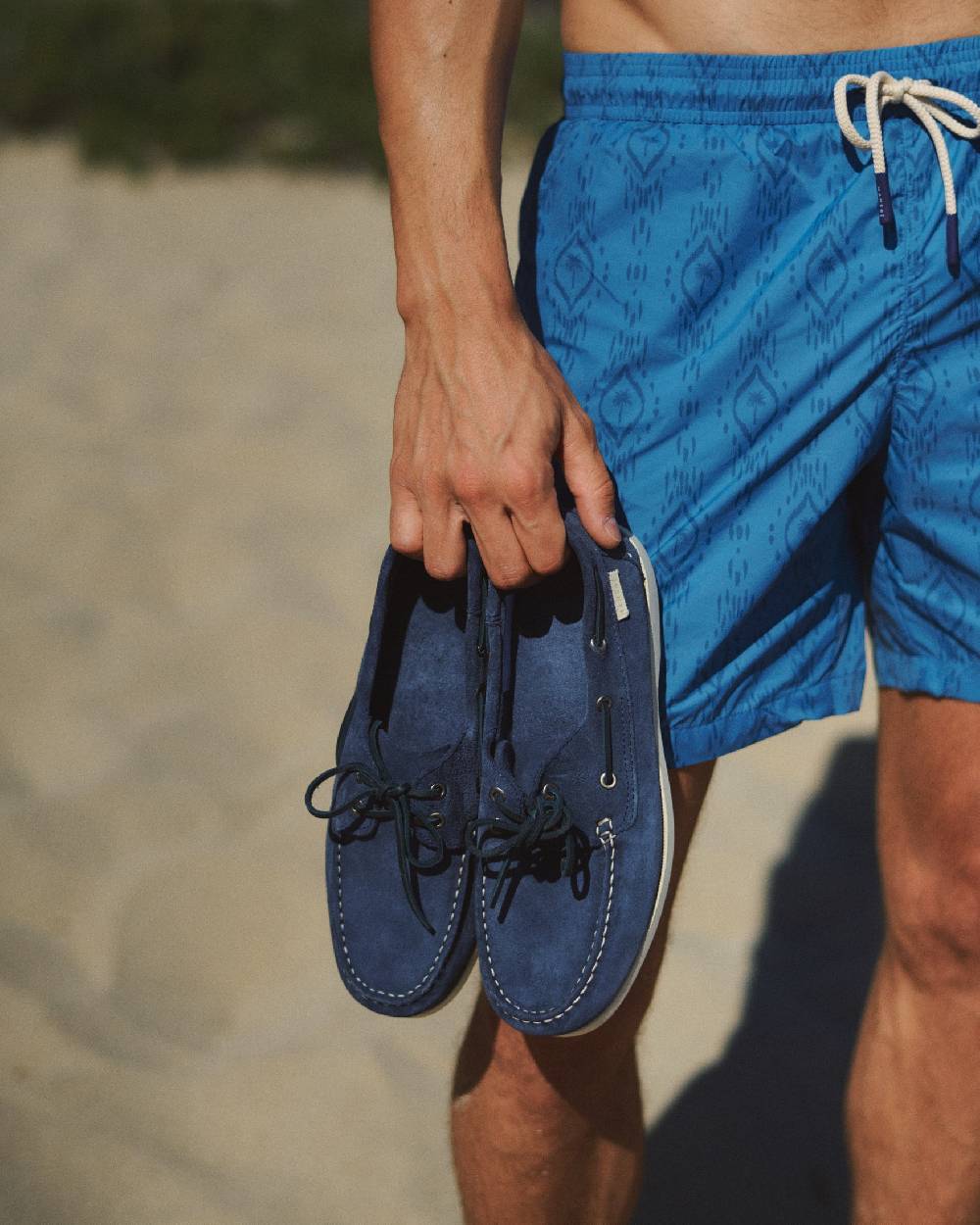 Manebí Suede Boat-Shoes - Hamptons Patriot Blue Qualità Garantita