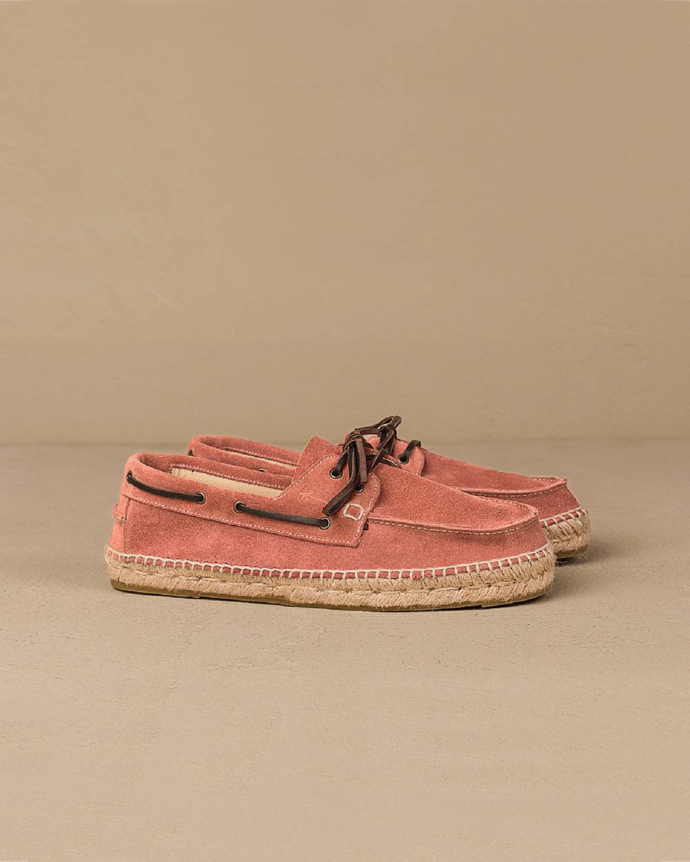 Manebí Suede Boat-Shoes Espadrilles - Hamptons Terracotta Shopping Online