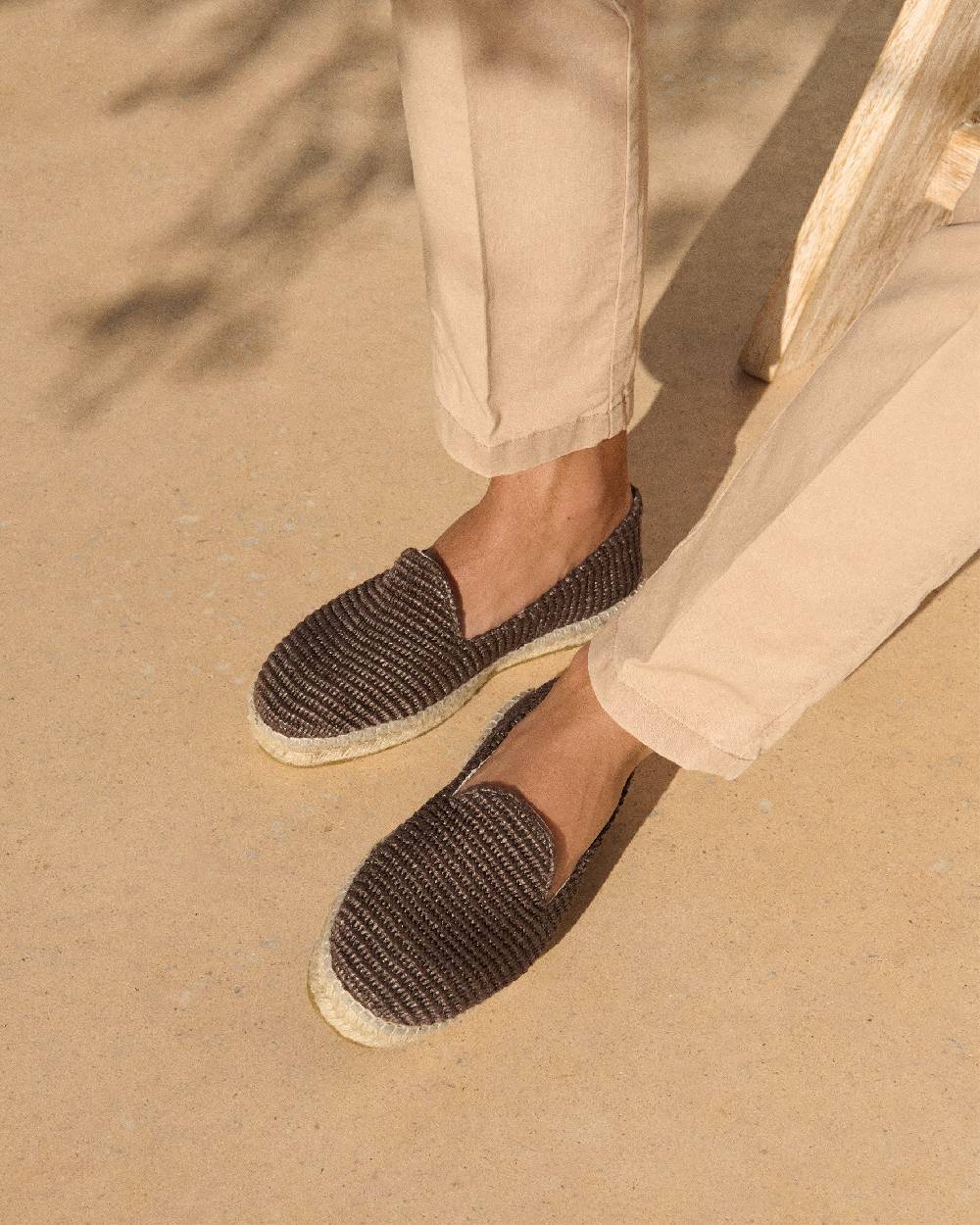 Manebí Raffia Espadrilles - Cocoa Prezzo Ridotto