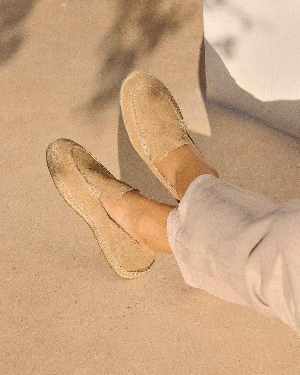 Manebí Mocassini Traveler - Hamptons - Washed Beige Saldi