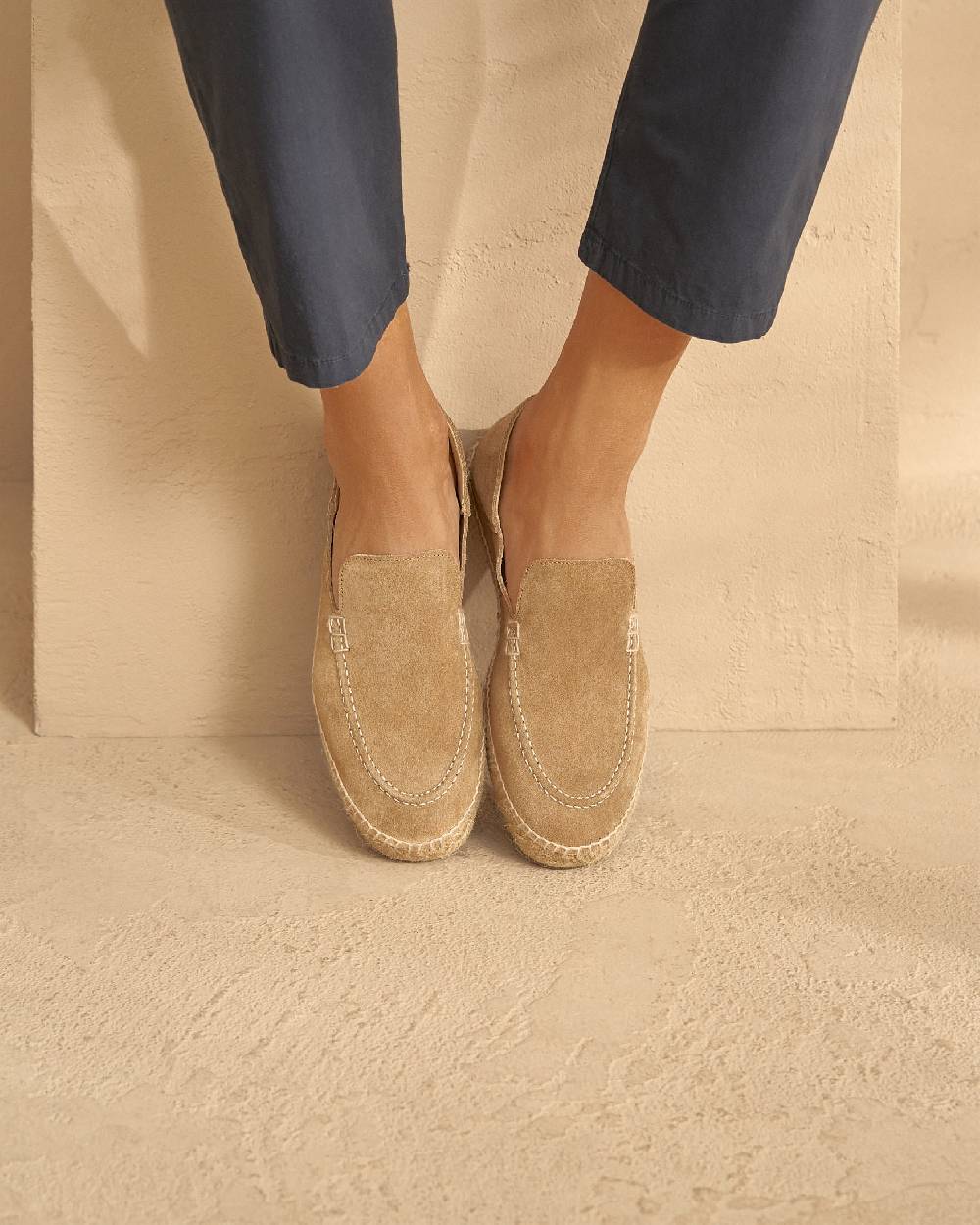 Manebí Mocassini Traveler - Hamptons - Washed Beige Saldi