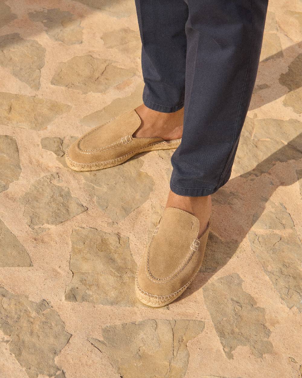 Manebí Mocassini Sabot Traveler - Hamptons - Washed Beige Vendita Economica