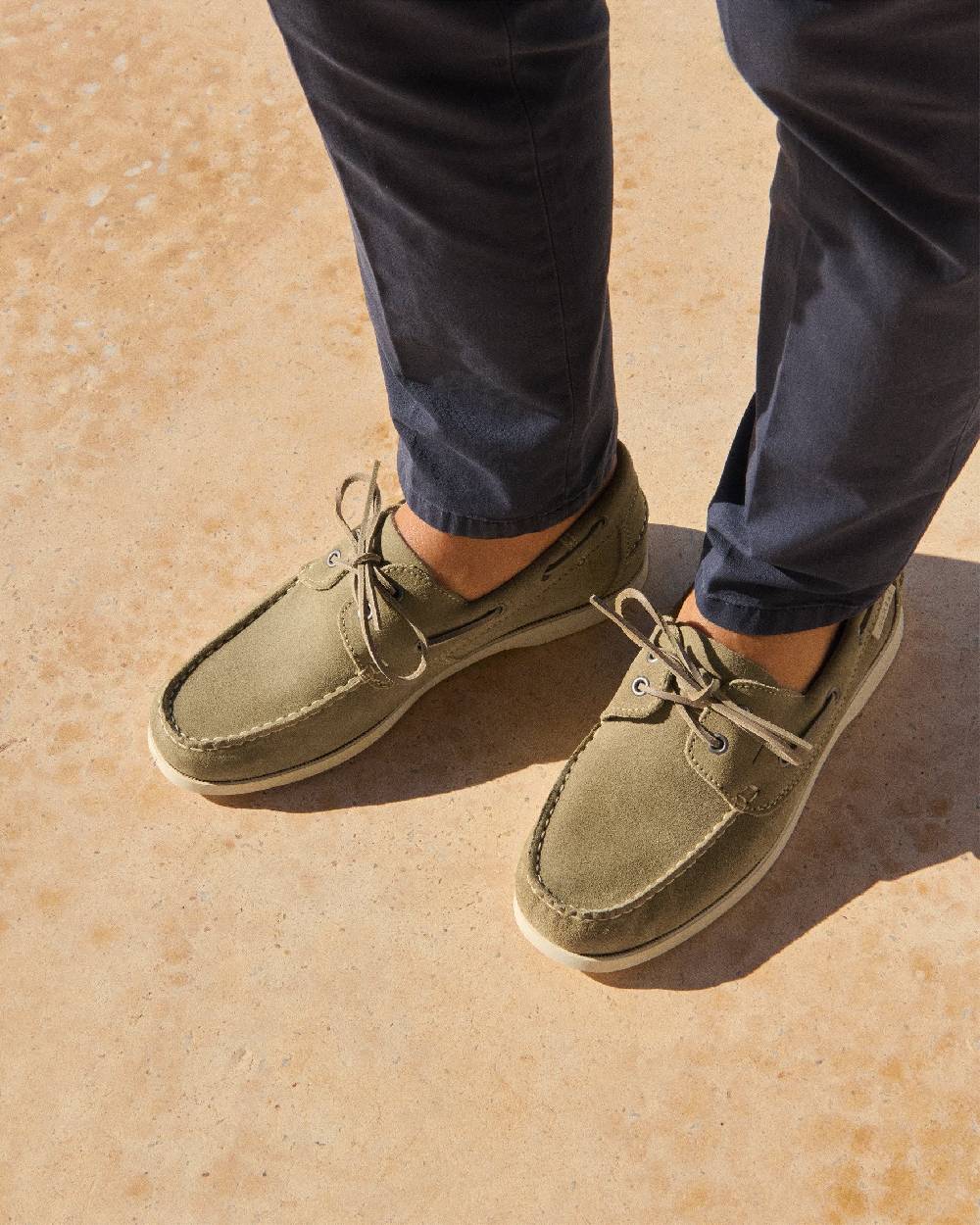 Manebí Suede Boat-Shoes - Hamptons Forest In Saldo