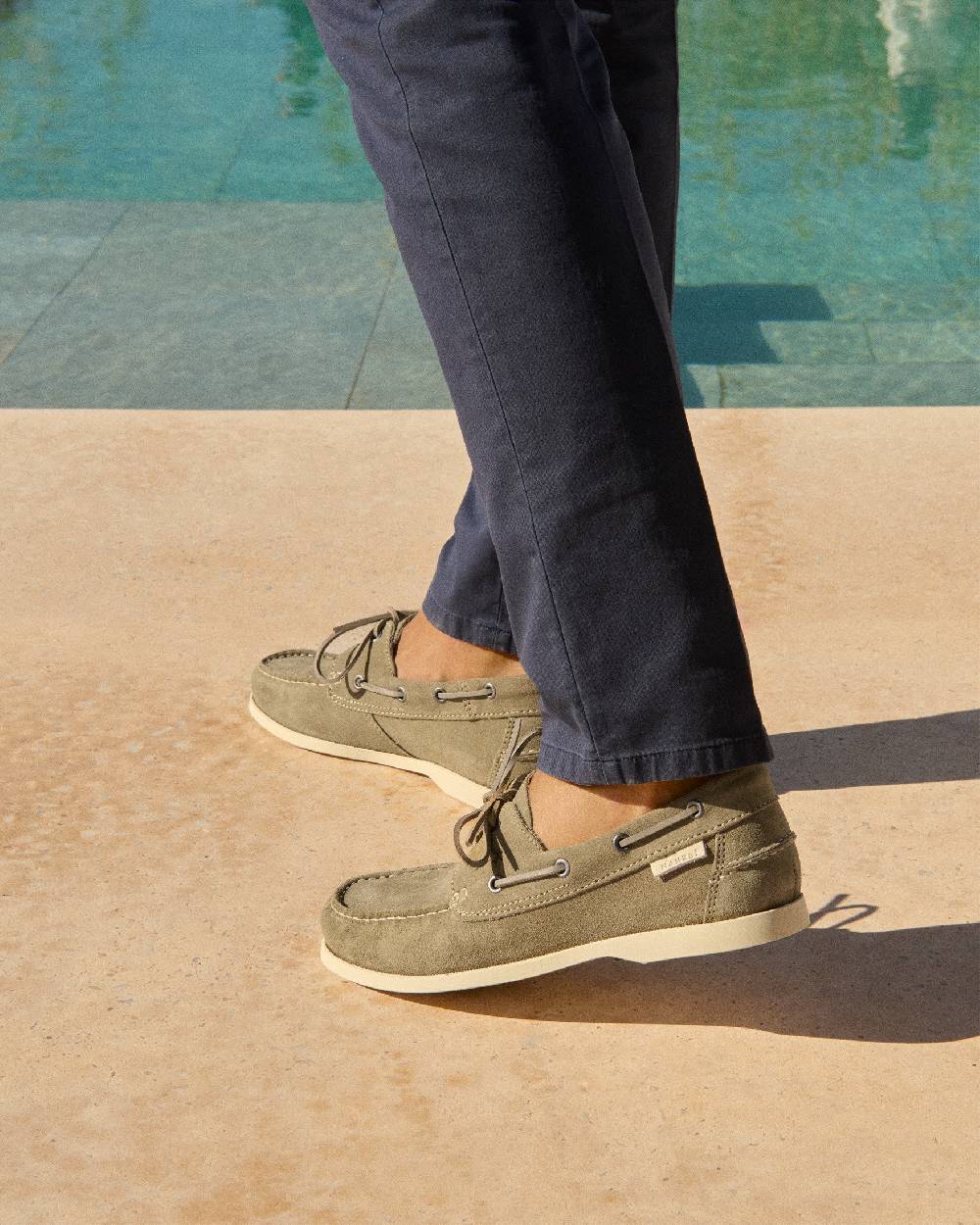 Manebí Suede Boat-Shoes - Hamptons Forest In Saldo