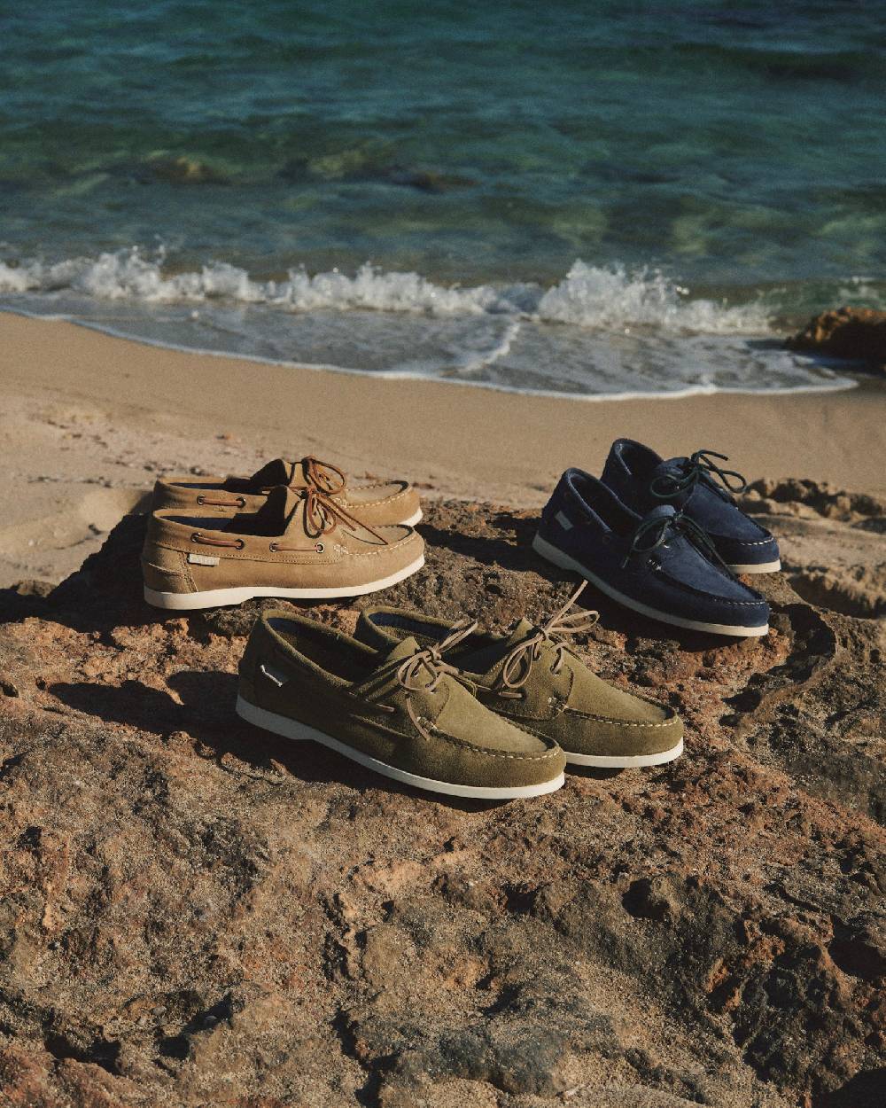 Manebí Suede Boat-Shoes - Hamptons Forest In Saldo