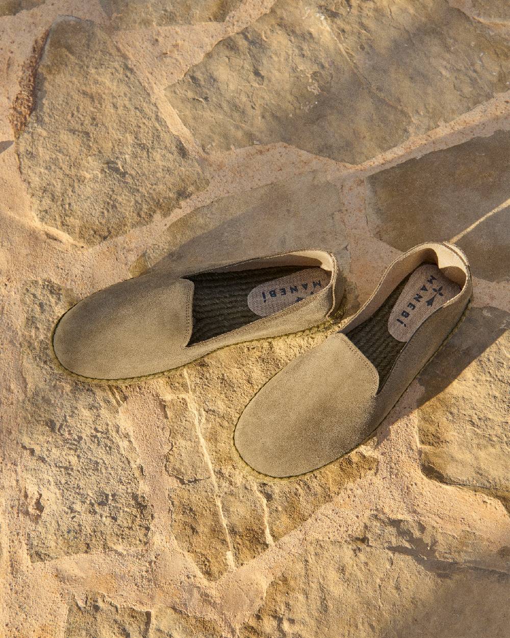 Manebí Espadrillas flat in pelle scamosciata - Hamptons - Forest On Tone 2025
