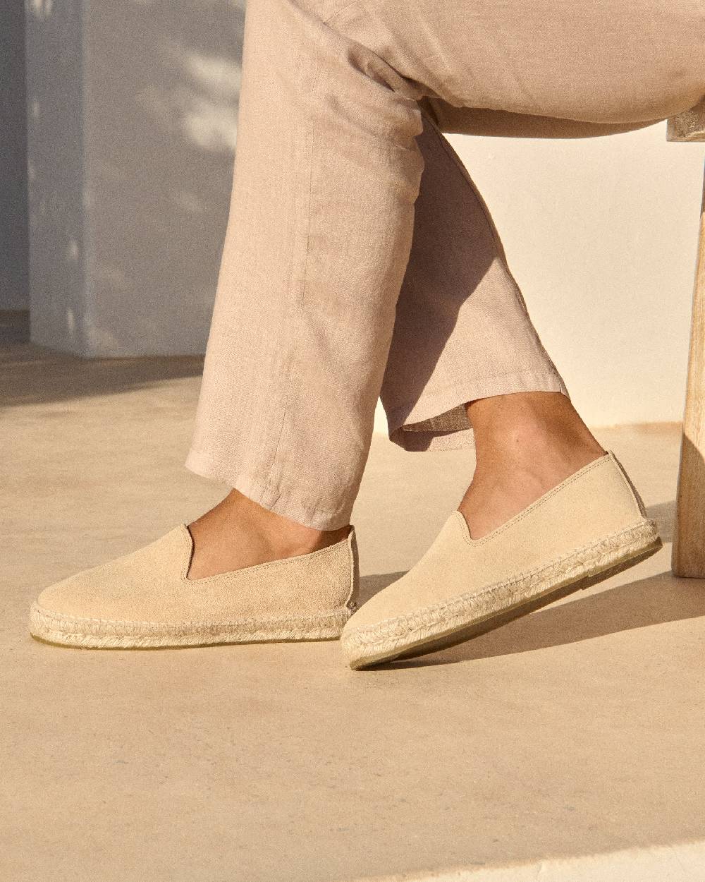 Manebí Espadrillas - Hamptons - Champagne Beige Vendita
