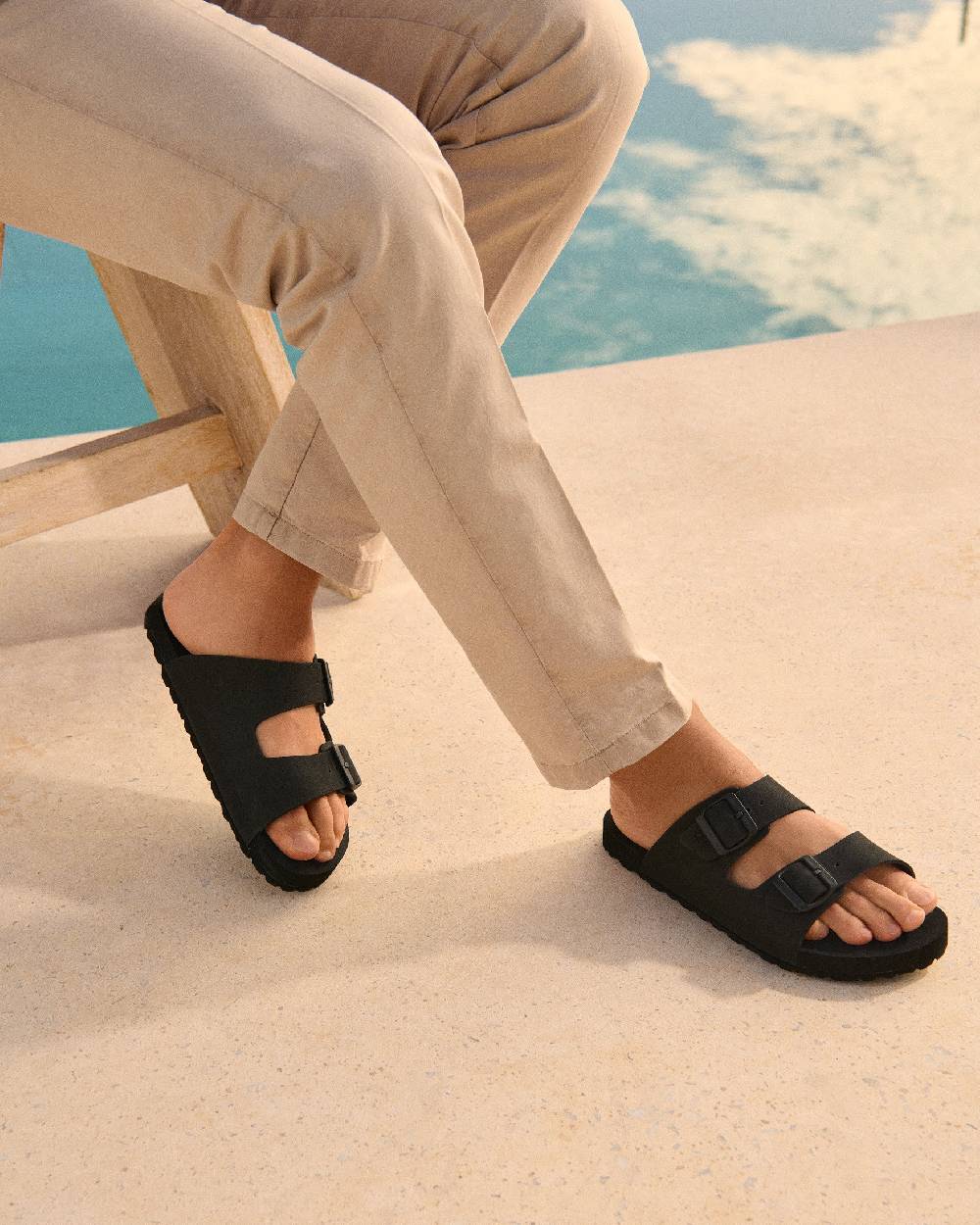 Manebí Eva Swim Sandals - Honolulu Black Spedizione Gratuita