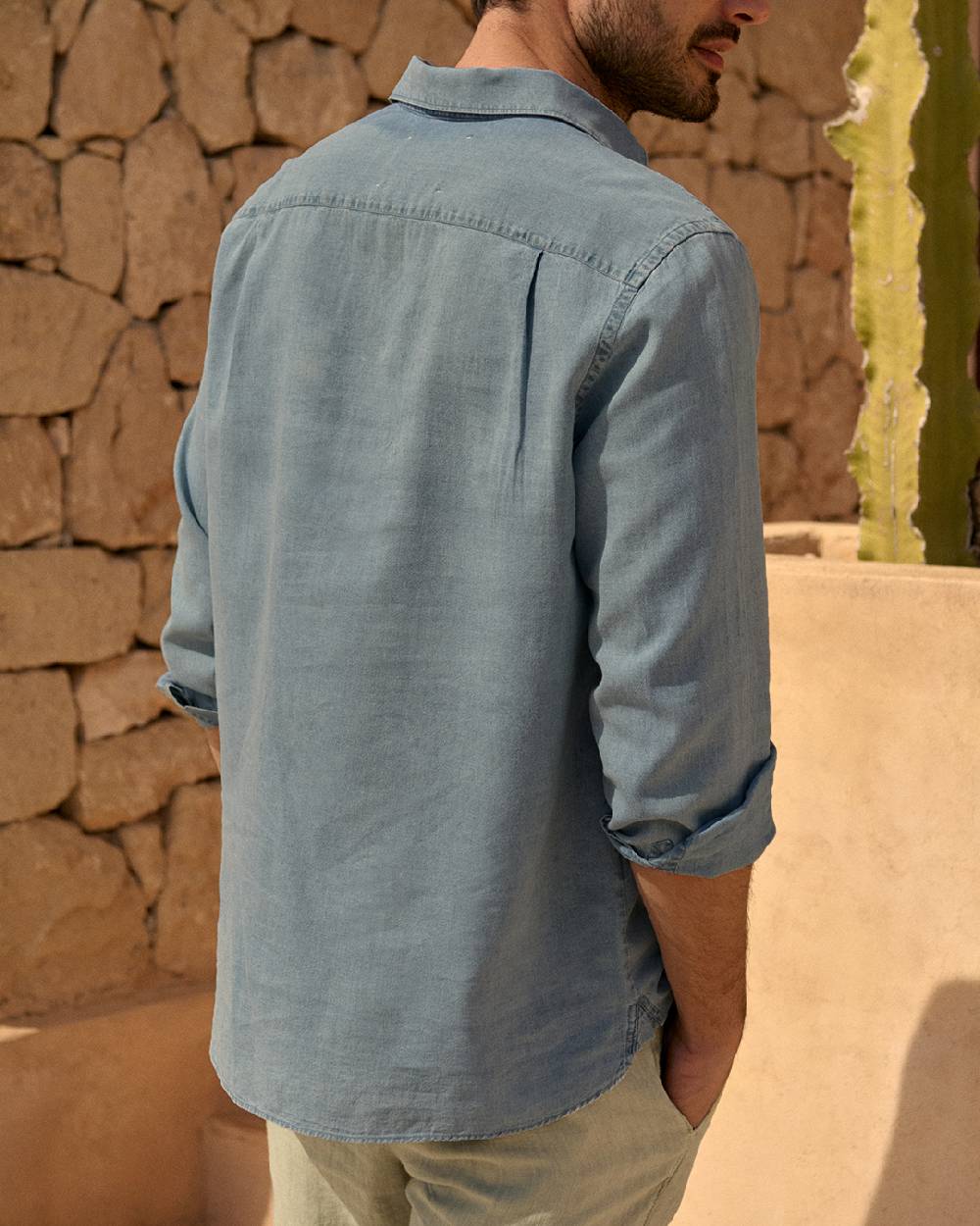 Manebí Lenim: Linen Denim|Nassau Polo Shirt Qualità Garantita