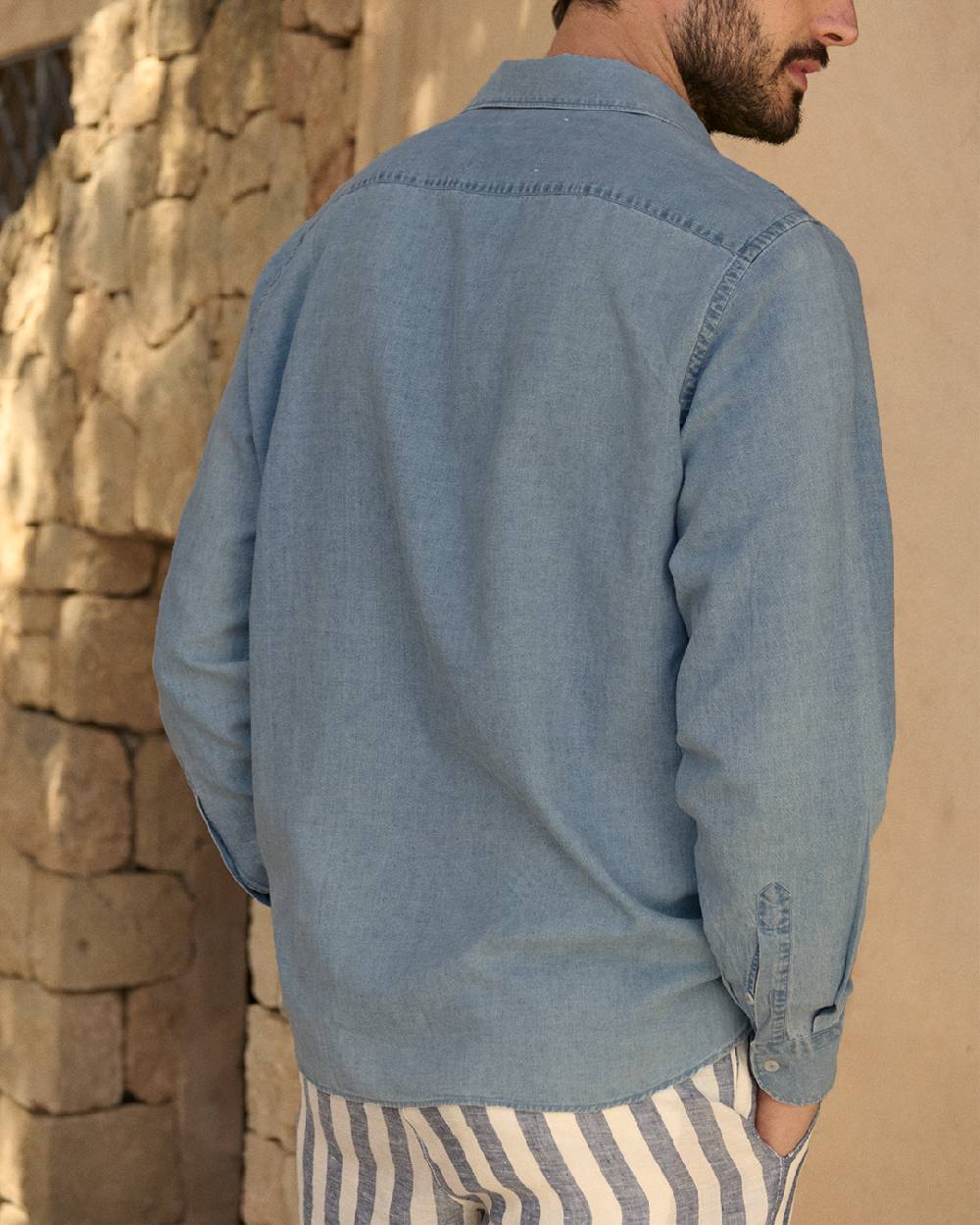 Manebí Lenim: Linen Denim|Panama Shirt Saldi