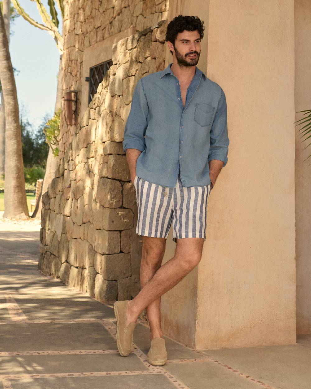Manebí Lenim: Linen Denim|Panama Shirt Saldi