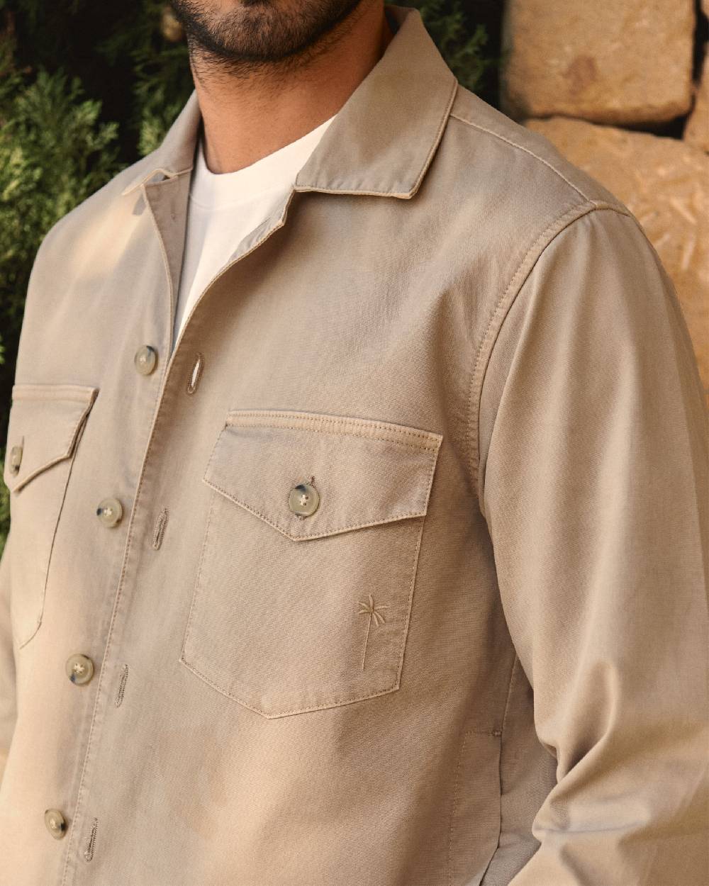 Manebí Stonewashed Cotton|Santa Fe Field Jacket - Beige Hotsell