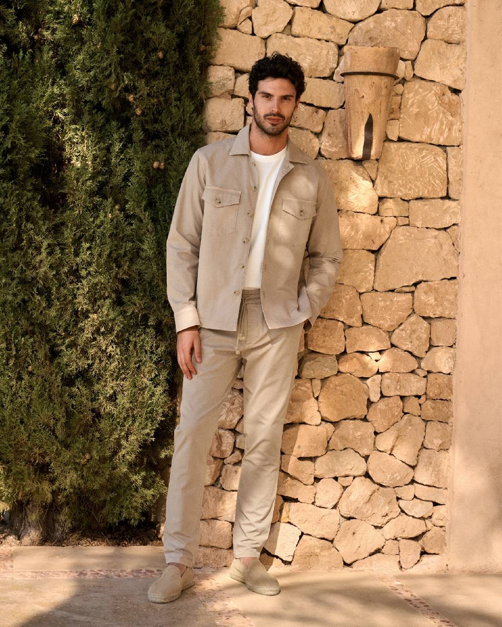 Manebí Stonewashed Cotton|Santa Fe Field Jacket - Beige Hotsell