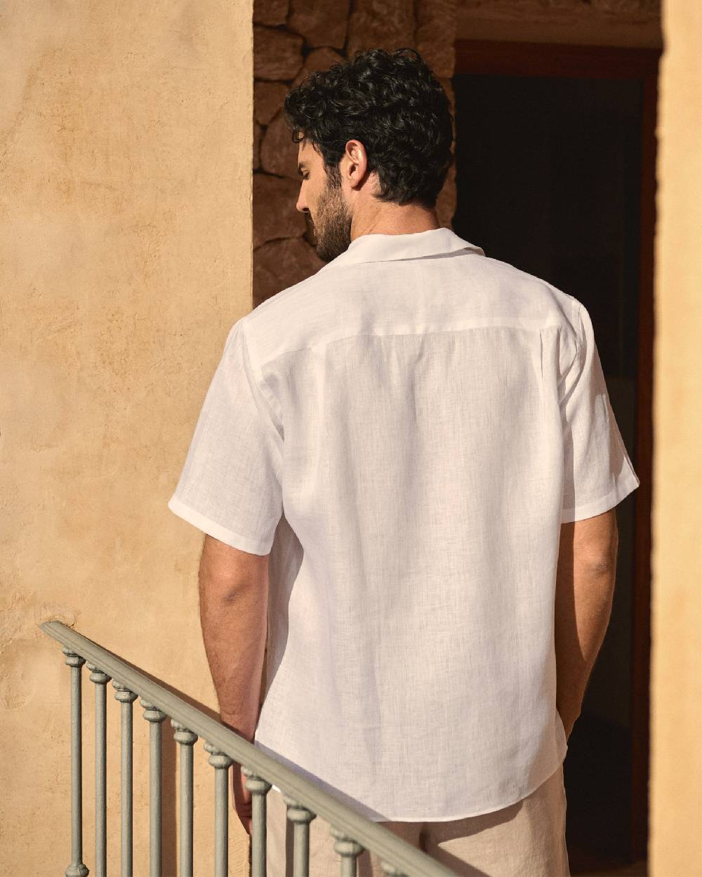 Manebí Havana Bowling Linen Shirt - White I Più Venduti