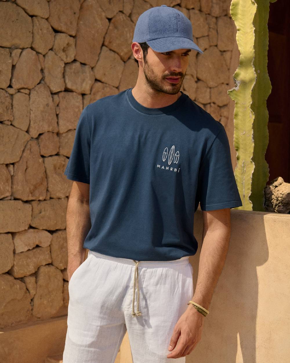 Manebí Organic Terry Cotton Lucca Cap - Petrole Consegna Veloce
