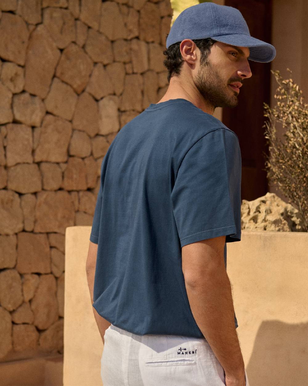 Manebí Organic Terry Cotton Lucca Cap - Petrole Consegna Veloce