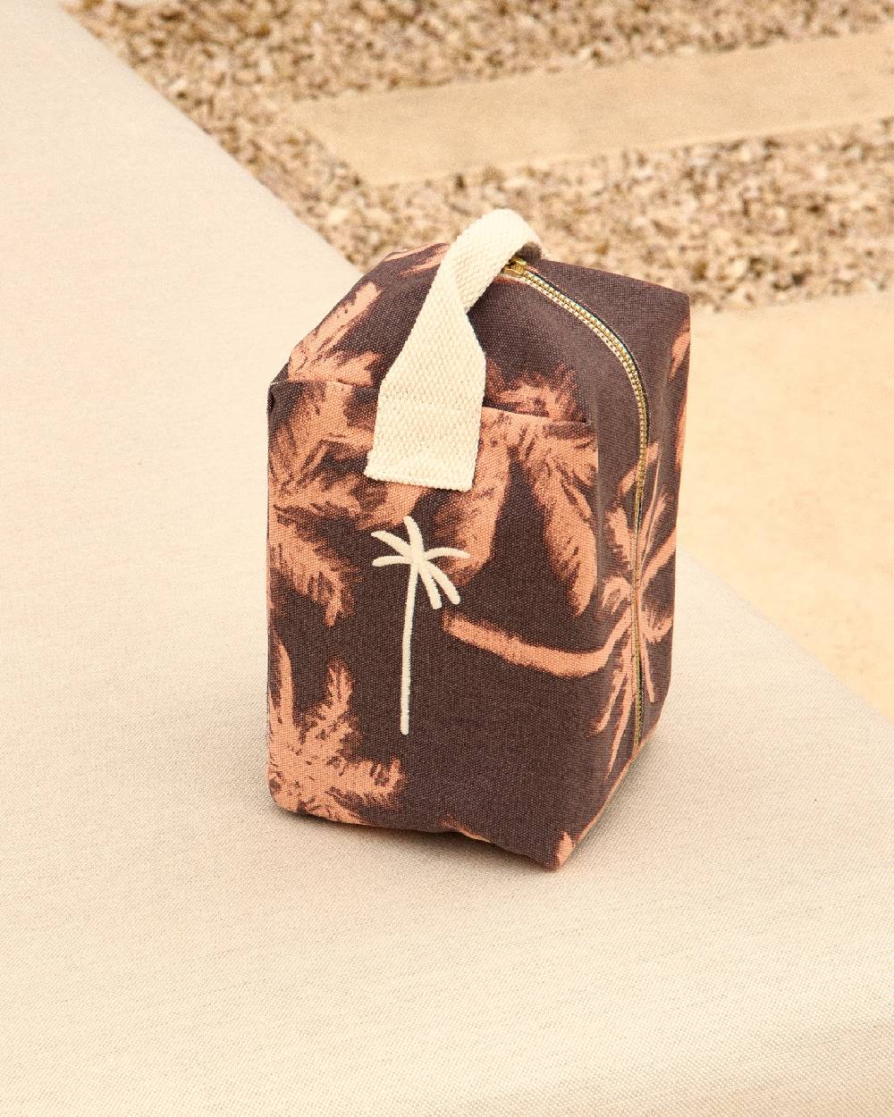 Manebí Canvas Large Beauty - Cocoa \u0026 Orange Rust Maxi Palm Novità