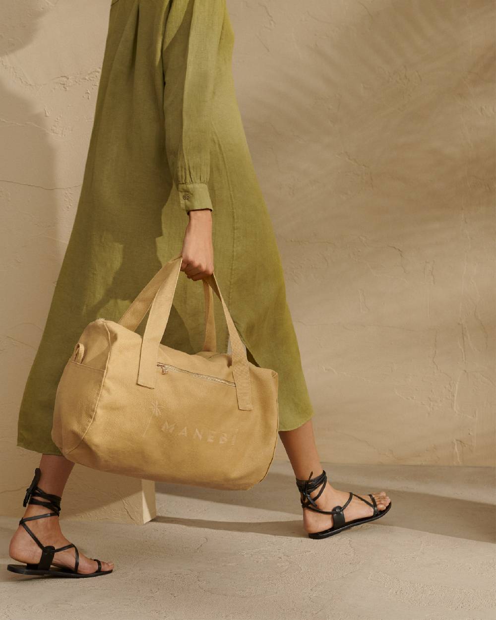 Manebí Canvas Weekend Bag - La Havana Cuero Sconto