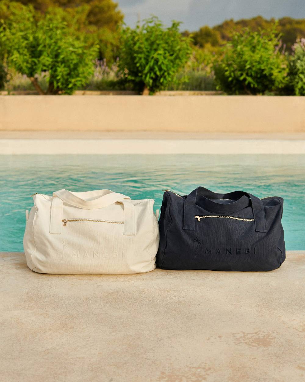 Manebí Canvas Weekend Bag - La Havana White Offerta