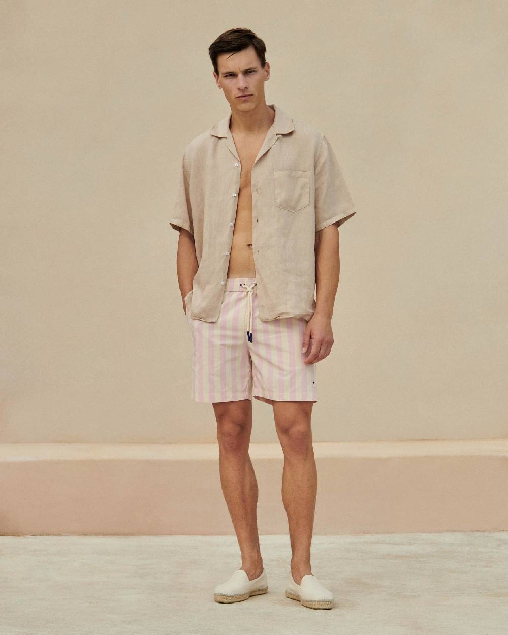 Manebí Printed Swim Shorts - Antique Rose Negozio
