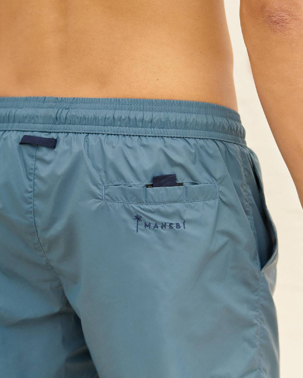 Manebí Solid Color Swim Shorts - Recycled Ultra Light Navy Blue Italia