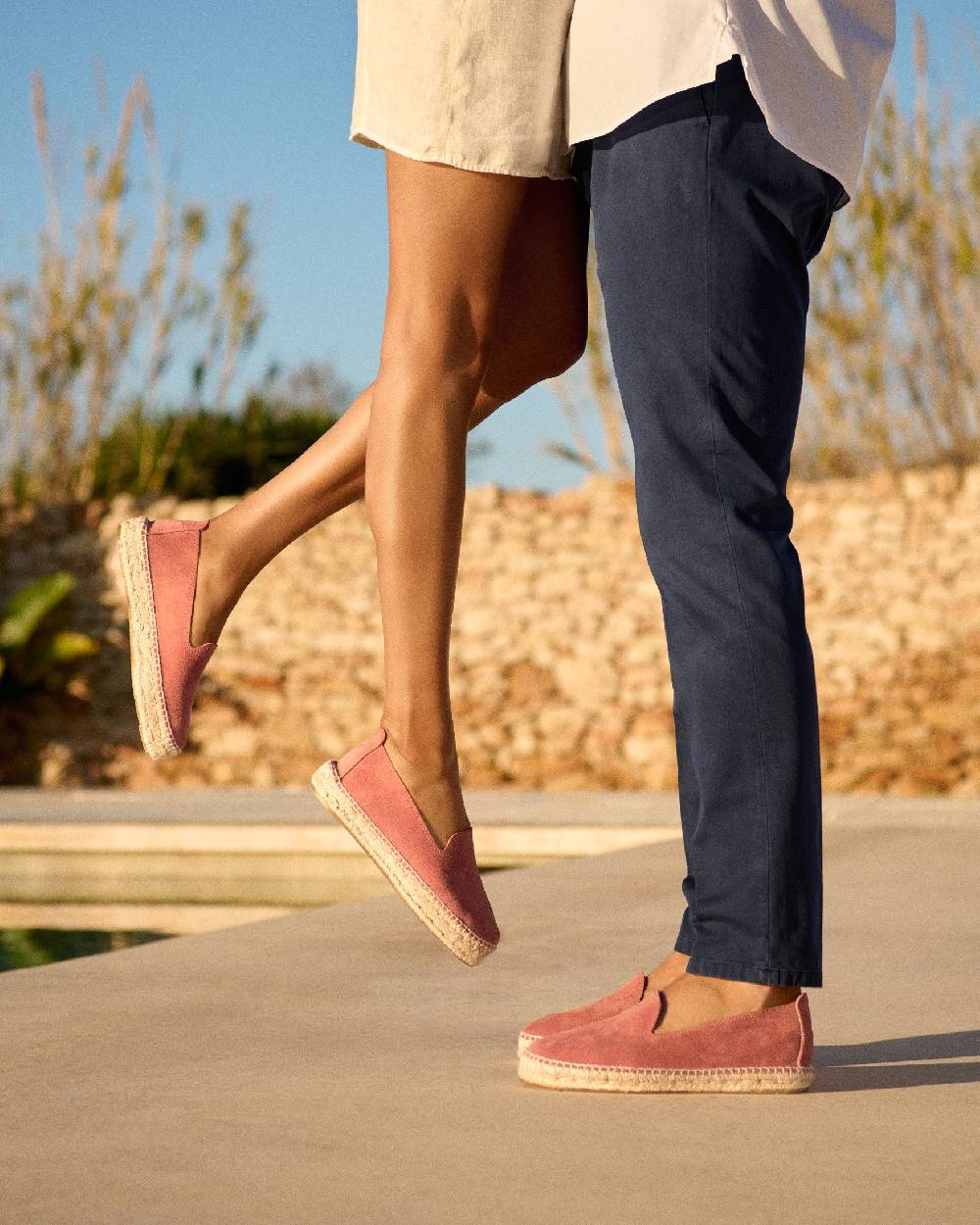 Manebí Suede Double Sole Espadrilles - Hamptons Terracotta Qualità Garantita