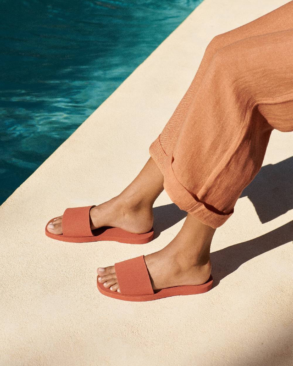 Manebí Eva Slide|Swim Sandals - Terracotta Fino Al -60%