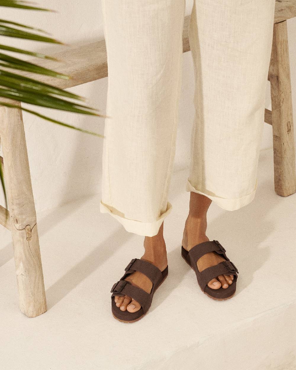 Manebí Eva Nordic|Swim Sandals - Cocoa Presa