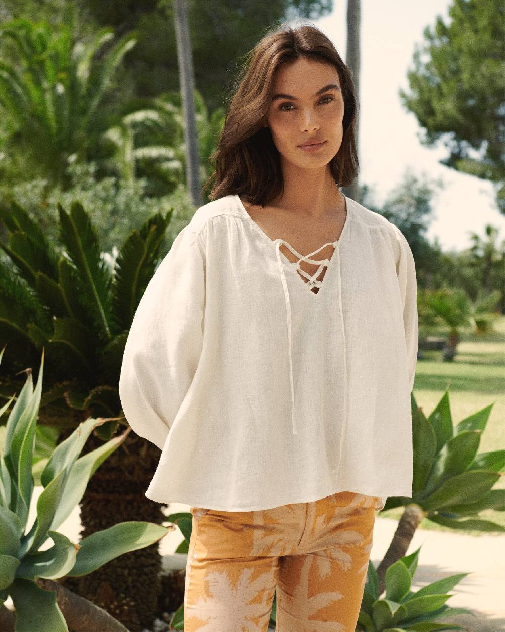 Manebí Linen Varadero Shirt - Eggnog Promozione temporanea