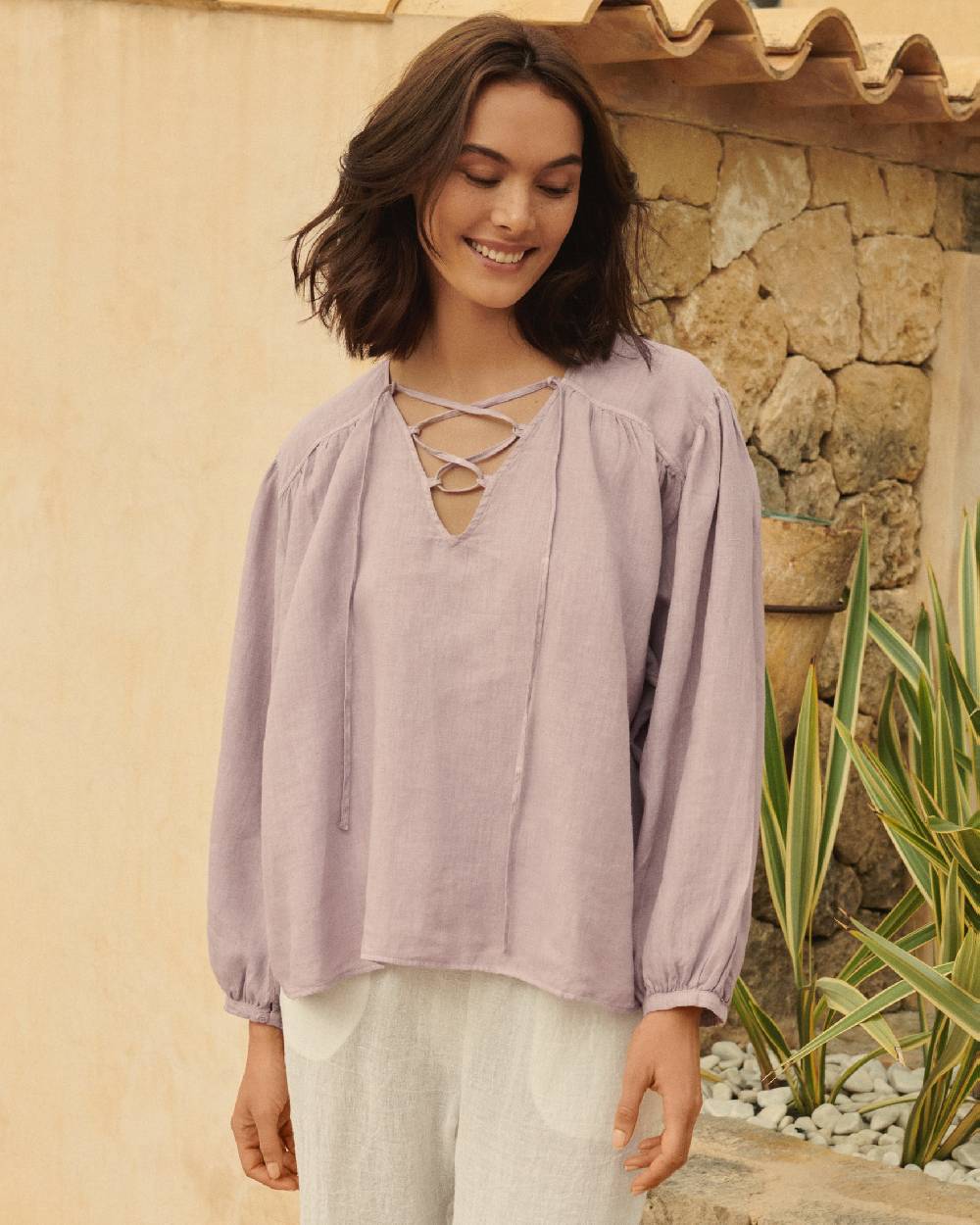 Manebí Linen Varadero Shirt - Iris Pezzi Unici