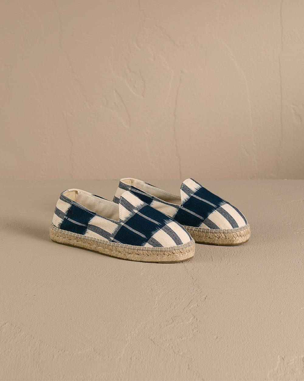 Manebí Dyed Cotton Espadrilles - Navy Blue And Indigo Pattern 2025