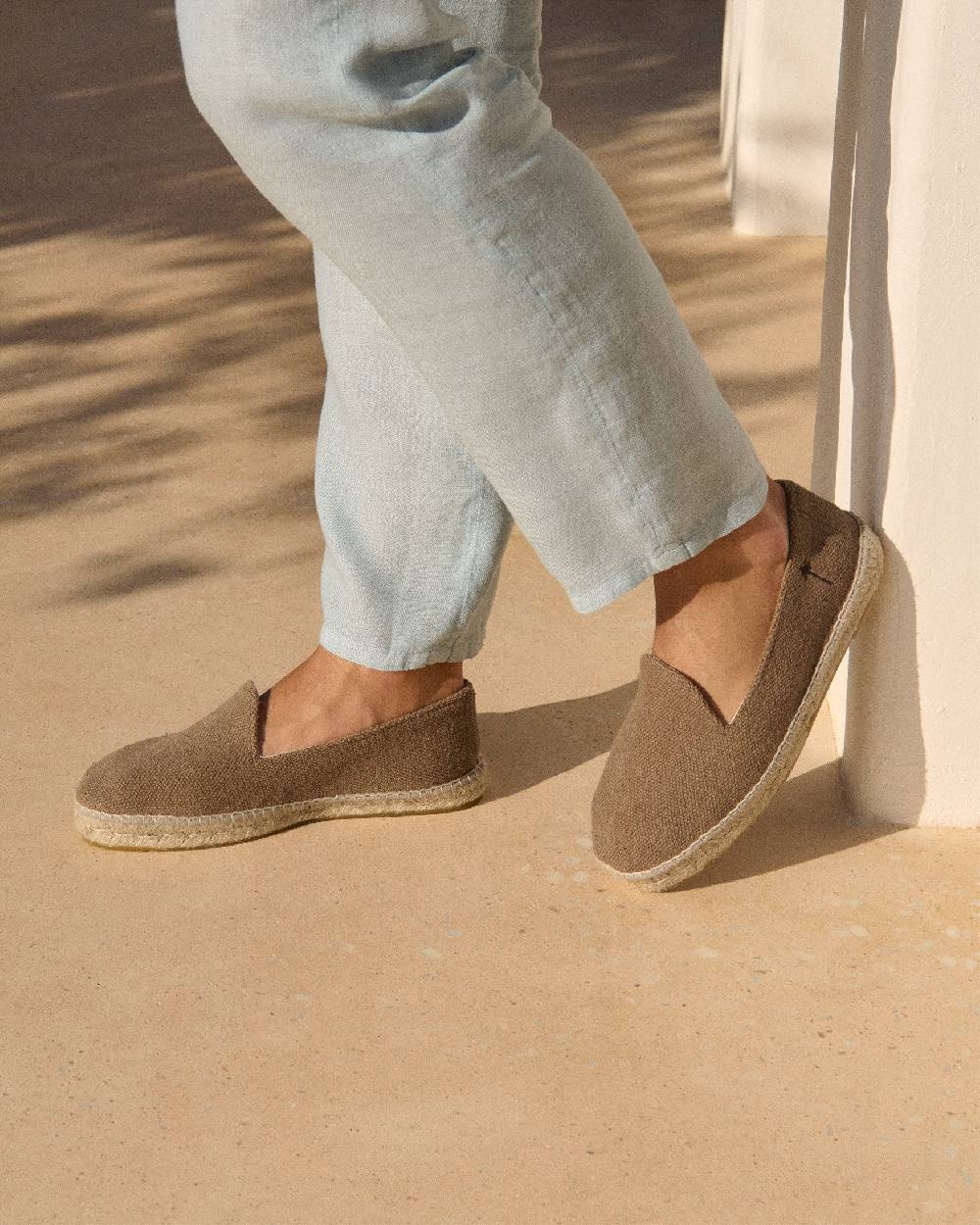 Manebí Coarse Woven Canvas Espadrilles - Vintage Taupe 2025