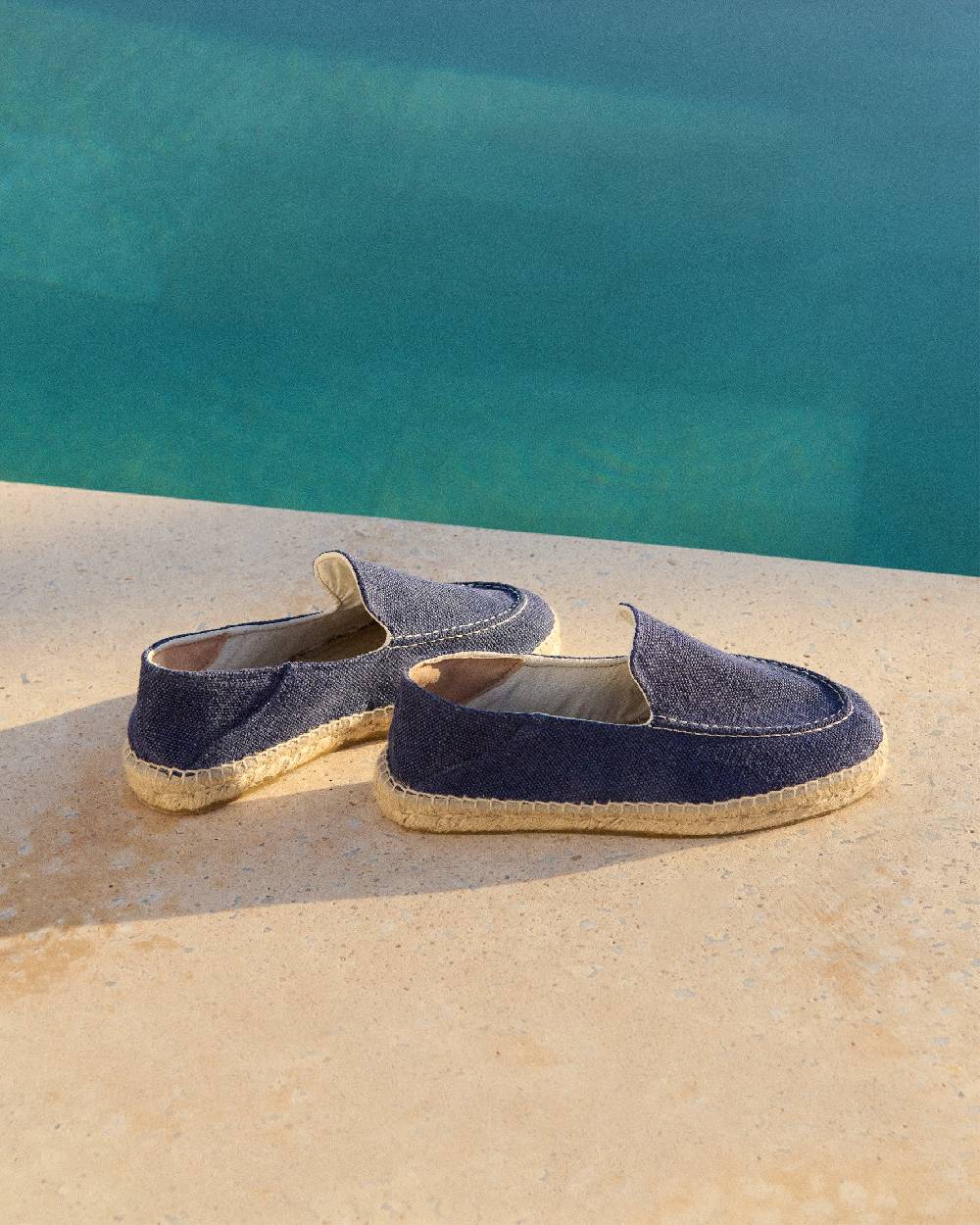 Manebí Organic Hemp Traveler Loafers|Espadrilles - Navy In Linea