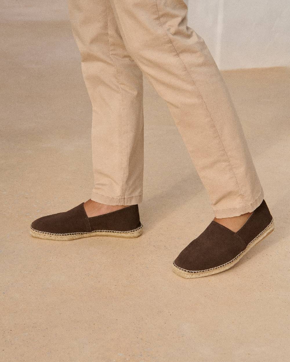 Manebí Suede Square Toe Espadrilles - Cocoa Qualità