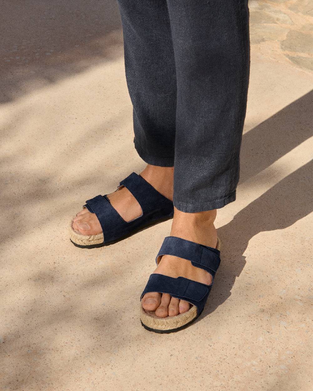 Manebí Suede Strap Nordic Sandals - Patriot Blue Promozione