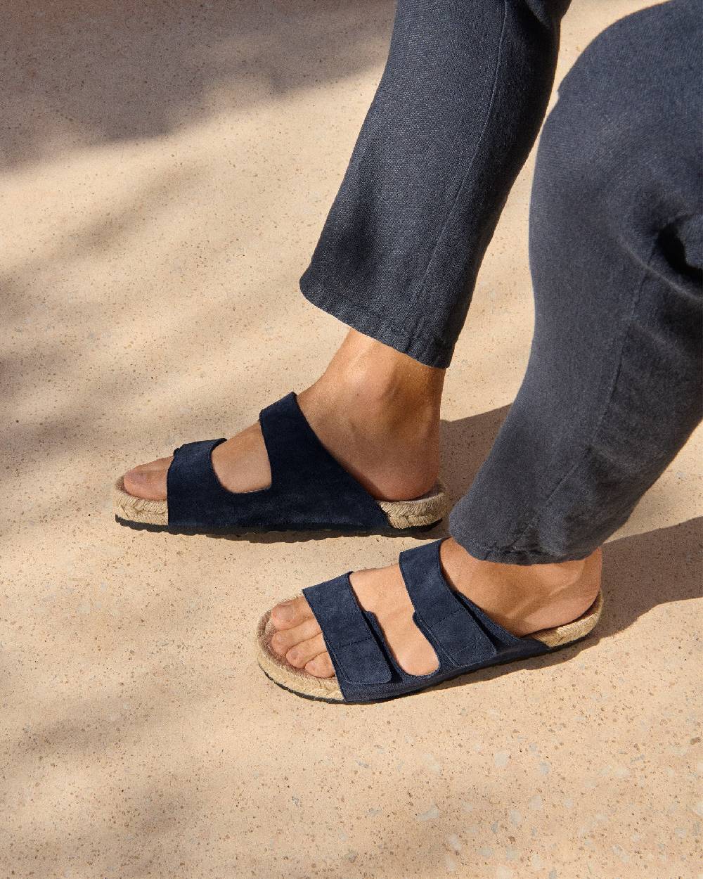 Manebí Suede Strap Nordic Sandals - Patriot Blue Promozione