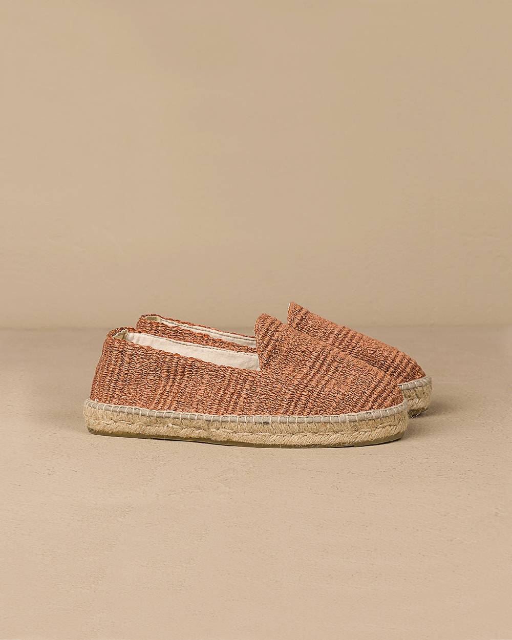 Manebí Raffia Stripes Espadrilles - Yucatán Orange Rust Soddisfazione Garantita