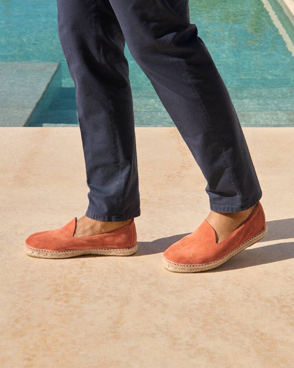 Manebí Suede Espadrilles - Orange Rust Acquista Ora