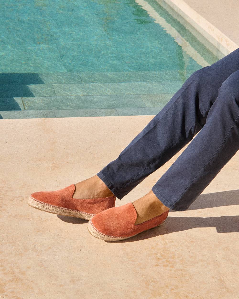 Manebí Suede Espadrilles - Orange Rust Acquista Ora