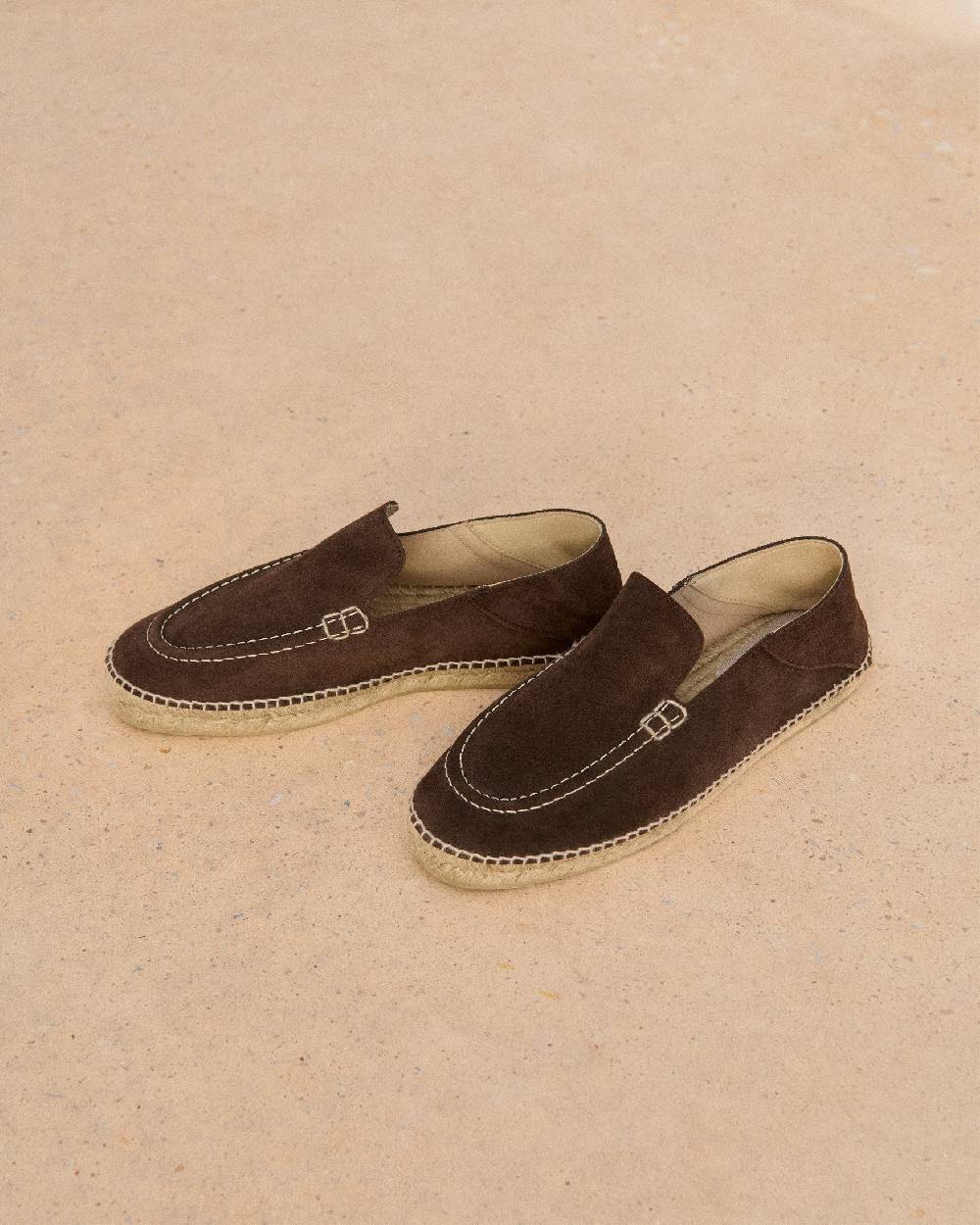Manebí Suede Traveler Loafers|Espadrilles - Cocoa Consegna Veloce