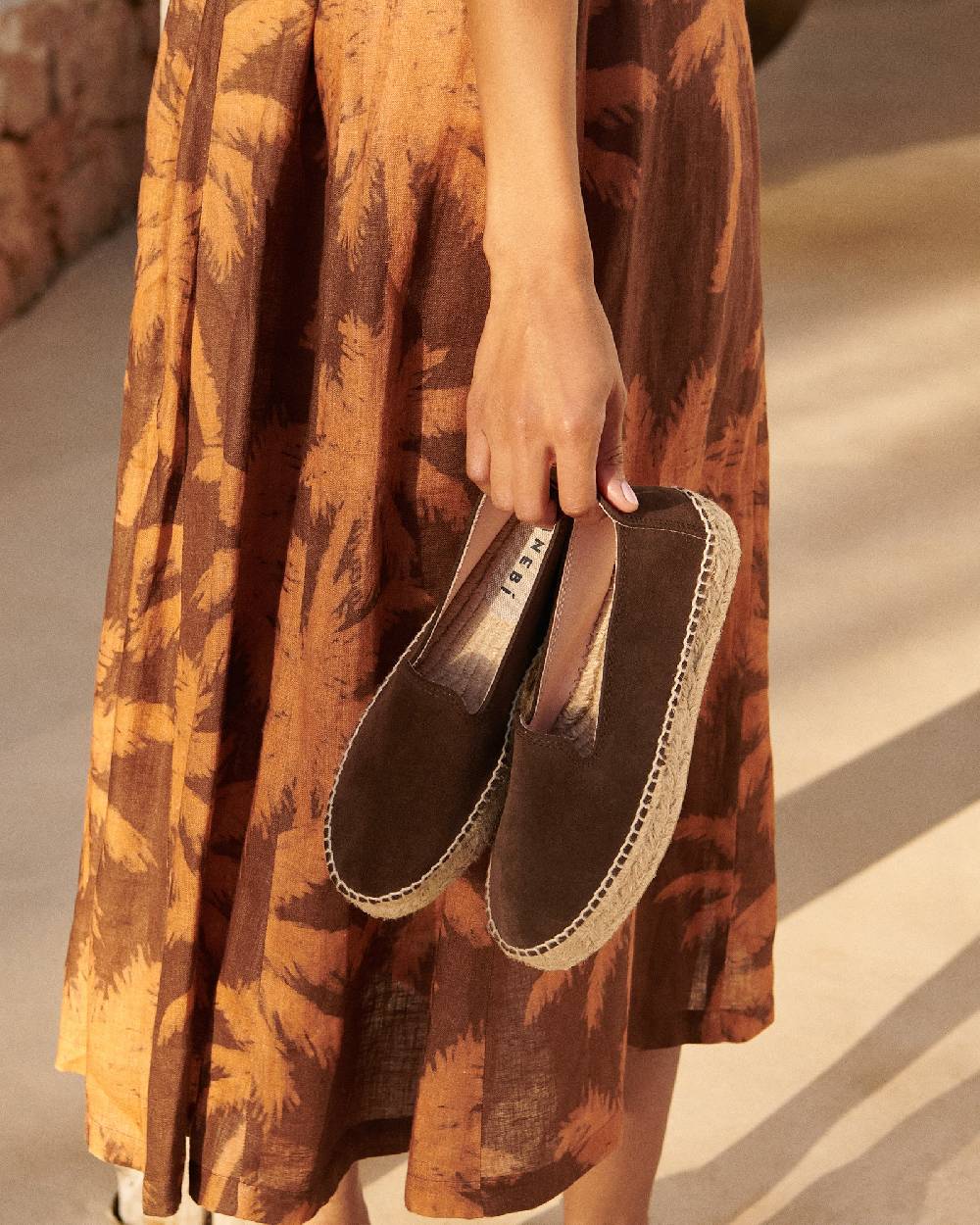 Manebí Suede Double Sole Espadrilles - Hamptons Cocoa Sottocosto