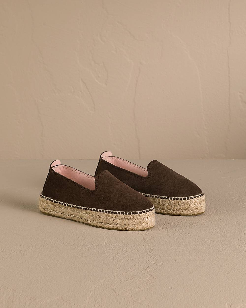 Manebí Suede Double Sole Espadrilles - Hamptons Cocoa Sottocosto