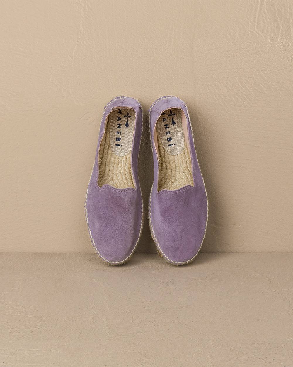 Manebí Suede Double Sole Espadrilles - Hamptons Wisteria Lilac Convenienza