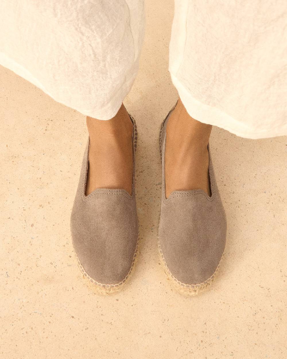 Manebí Espadrillas con doppia suola - Hamptons - Coco Brown Offerte