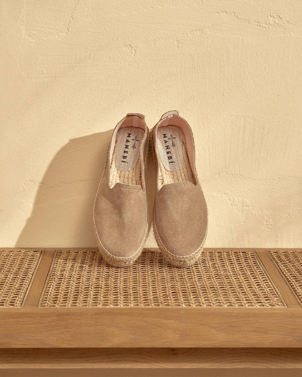 Manebí Espadrillas con Doppia Suola - Hamptons - Vintage Taupe Hotsell