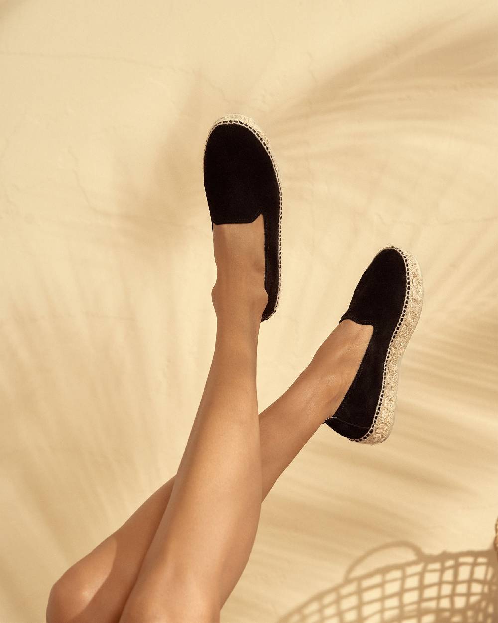 Manebí Espadrillas Doppia Suola - Hamptons - Nere Saldi Di Fabbrica
