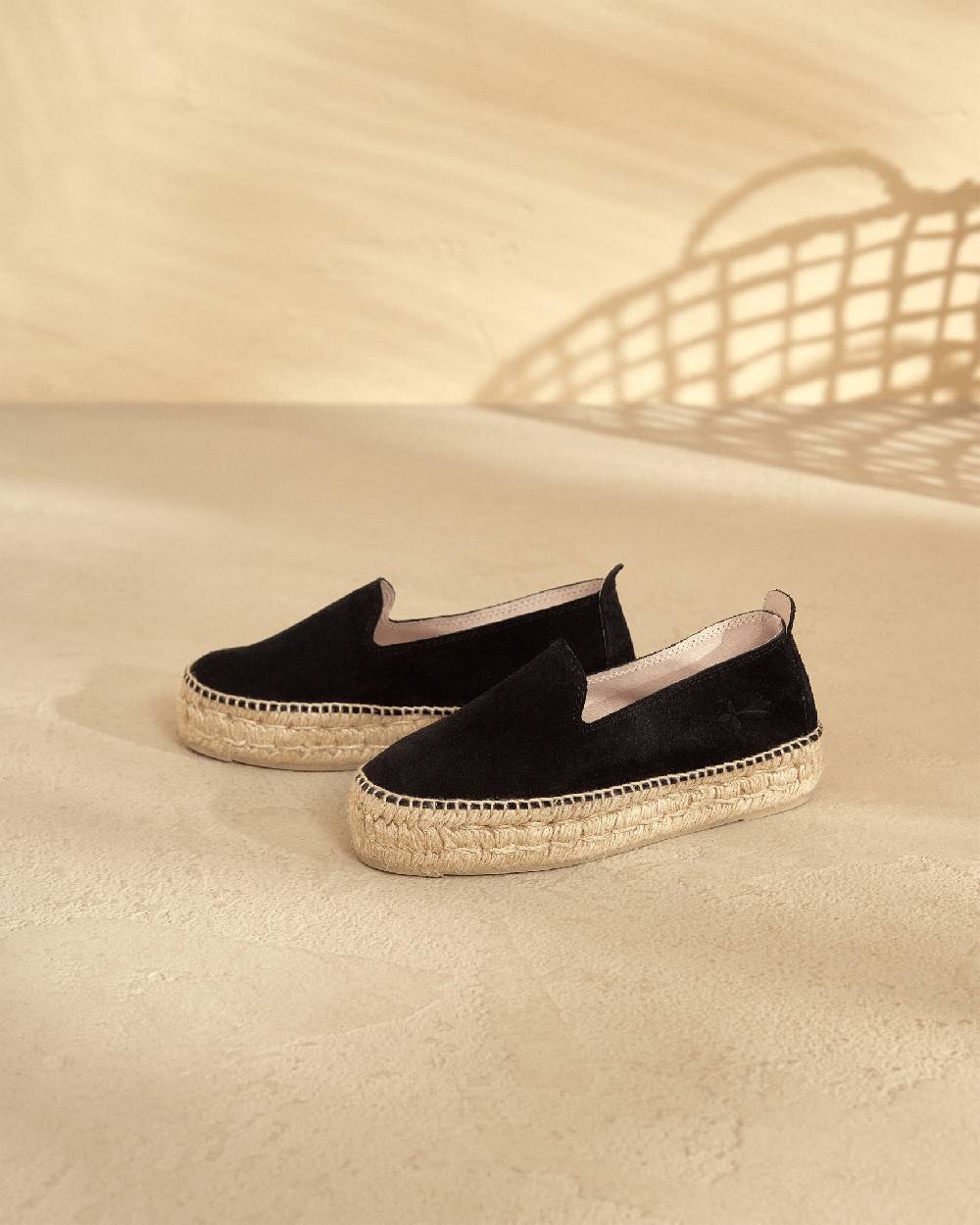 Manebí Espadrillas Doppia Suola - Hamptons - Nere Saldi Di Fabbrica