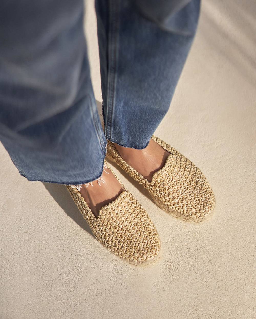 Manebí Raffia Double Sole Espadrilles - Yucatán Raffia Net Negozio