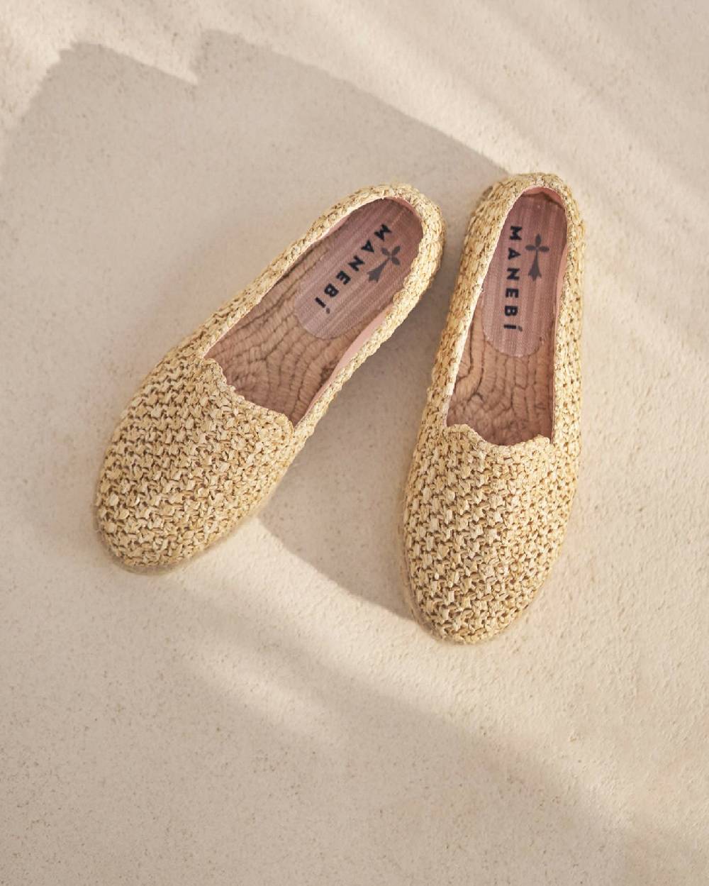 Manebí Raffia Double Sole Espadrilles - Yucatán Raffia Net Negozio